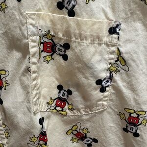 Disney Beige Shirt with Mickey Mouse Design